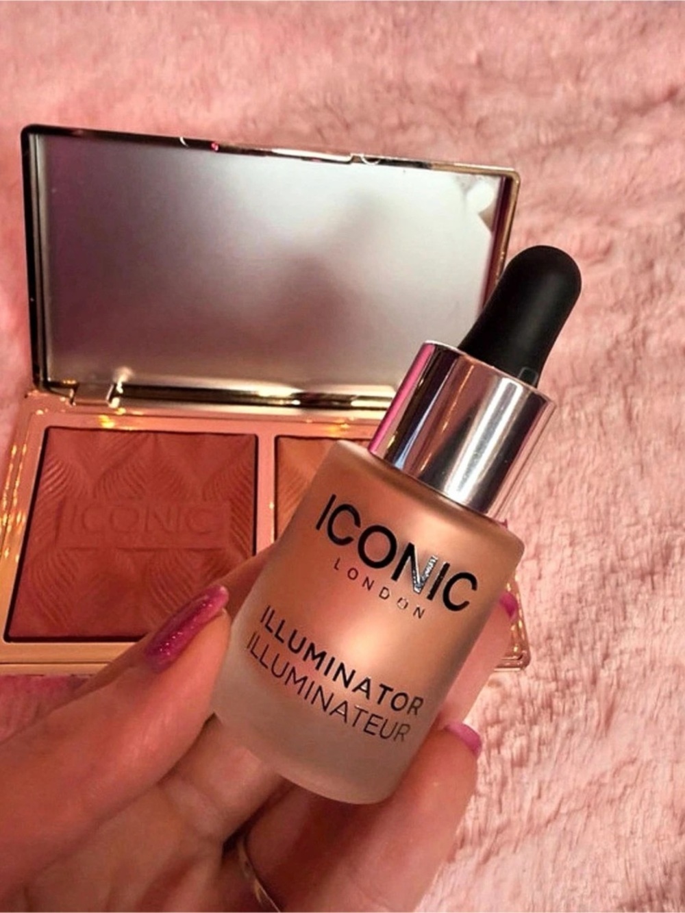 ICONIC London Illuminator Highlighter Palette & Illuminator Drops BUNDLE- NWT